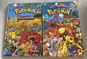 Let's Find Pokemon 2 Books Look And Find Hidden Pictures by Kazunori Aihara 2008 - Foto 1 di 8