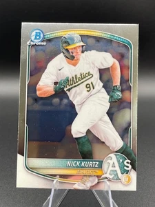 Nick Kurtz - Bowman Chrome Prospect 2025 - #BCP-114 - Atletismo - Imagen 1 de 3