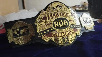 Cinturón réplica de lucha libre campeón mundial de televisión ROH Foto 1 de 3