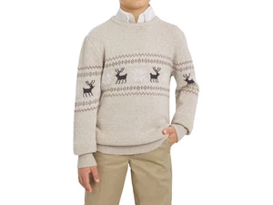 Lands' End Jungen Urlaub Pullover Größe XL 14/16 Khaki - Bild 1 von 5