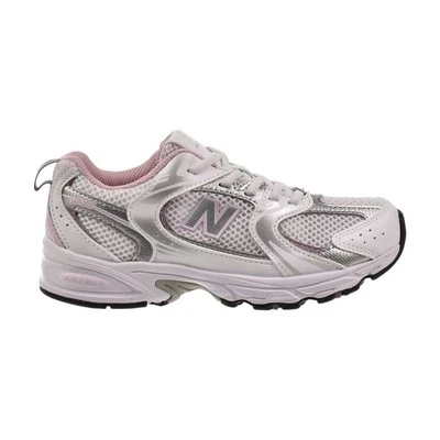 New Balance 530 Bungee (Wide) Little Kids' Shoes White/Pink pz530-gk-w - Image 1 of 4