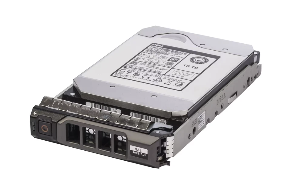 Dell 10TB 7.2K SAS 12G 512e 3.5" Hard Drive HDD 07FPR in 12th/13th Gen Caddy - Image 1 of 1