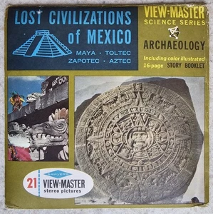 Lost Civilizations of Mexico View Master 3 Rollen Set Paket & Booklet B008 Maya - Bild 1 von 9