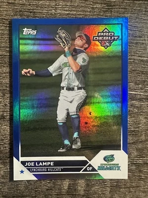 2023 Topps Pro Debut - Joe Lampe Blue 139/150 - Lynchburg Hillcats  - Image 1 of 3