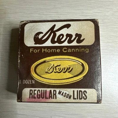 Vintage Kerr Home Canning Regular Mason Lids Sealed - Image 1 of 4