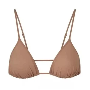 SKIMS Größe 2X Micro Kordel String Triangel BH SIENNA BR-TRI-1405 Neu mit Etikett - Bild 1 von 6