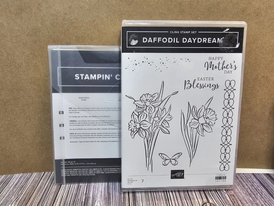 Stampin' Up! Juego de estampillas y troqueles DAFFODIL DAYDREAM FLORES DÍA DE LA MADRE PASCUA Foto 1 de 3