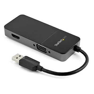 StarTech USB 3.0 to HDMI and VGA Adapter -4K/1080p USB Type A Dual Monitor - Image 1 of 4