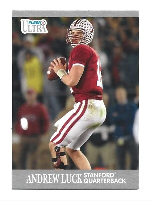 2013 Fleer Retro #1 Andrew Luck Fútbol Stanford Cardinal Indianapolis Colts Foto 1 de 2