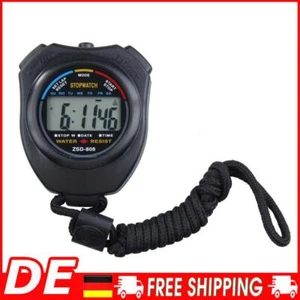 Digitaler Lauftimer, multifunktionaler Sport-Stoppuhr-Timer, tragbar, mit Riemen - Bild 1 von 10