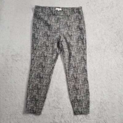 Nanette Lepore Womens Textured Black & White Leggings Pullon L - Image 1 of 4