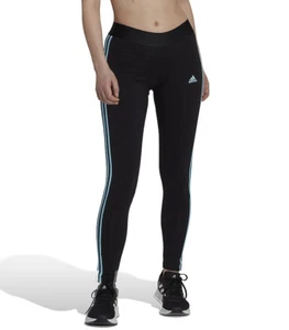 Adidas Damen 3-Streifen High-Waist Leggings Blackbliss Blau Größe XS - Bild 1 von 1
