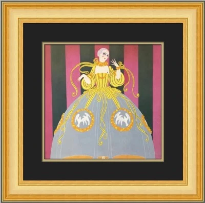 Erte  Costume for Walska Custom Framed Print FREE SHIPPING - Image 1 of 2