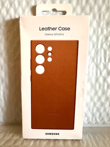 Original Samsung - Galaxy S23 Ultra Leder Case - Camel NEU!! - Bild 1 von 8