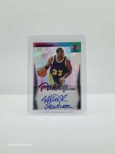 2024 Leaf Pro Set Pure MAGIC JOHNSON "Showtime" Inscription Auto Autograph 1/2 - Picture 1 of 1
