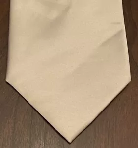 Massim Moda Collezione Tan Hand Made 100% Polyester Men’s Neck Tie Made In China - Picture 1 of 9