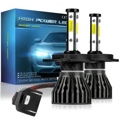 Para Mitsubishi Montero 1998-2006 H4 9003 6000K Bombilla Faro LED Luz Alta Baja Foto 1 de 4