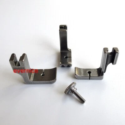 EVERNICE 3 Pcs Double Welting Cording Piping Foot For Juki Ddl-127 555 8500 8700 Tl98E+