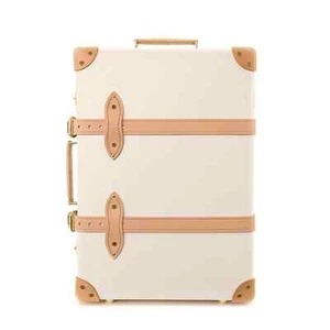 Nuevo) Maleta de mano Globe Trotter Safari 2 ruedas 20" - Marfil/Natural - Imagen 1 de 9