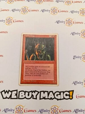MTG | Goblin King | 4th Edition | Regular | Heavily Played | English - Image 1 of 2