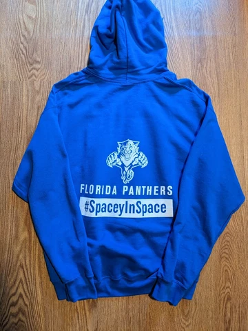 Florida Panthers #Spaceyinspace 2016 Season Hoodie Size: L Cover