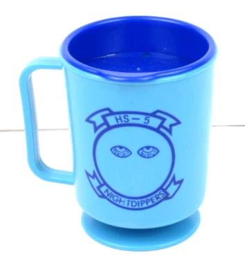 Taza de café de plástico antisub escuadrón helicóptero Nightdippers HS-5 de la Marina de los Estados Unidos 10 oz Foto 1 de 4