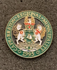 Cape Breton Island Regional Municipality 1995 Nova Scotia Canada Lapel Pin - SPB - Picture 1 of 3