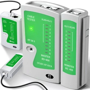 Kabeltester RJ45 RJ11 LAN Kabel Tester Patchkabel Netzwerkkabel Werkzeug Retoo - Bild 1 von 16