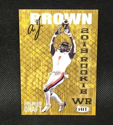 2019 Sage Hit Rookie A.J. Brown RC Tennessee Titans Rookie  #34 - Image 1 of 3