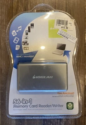 NEW IOGEAR GFR281 56-in-1 Memory Card Reader/Writer - Image 1 of 2