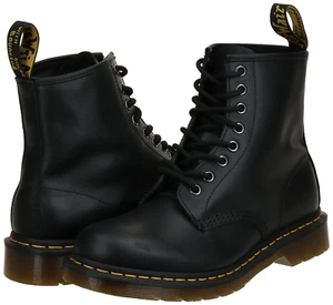 Dr. Martens Women's 1460W Originals Eight-Eye Lace-Up Boot Combat, Black Nappa 8 - Picture 1 of 9