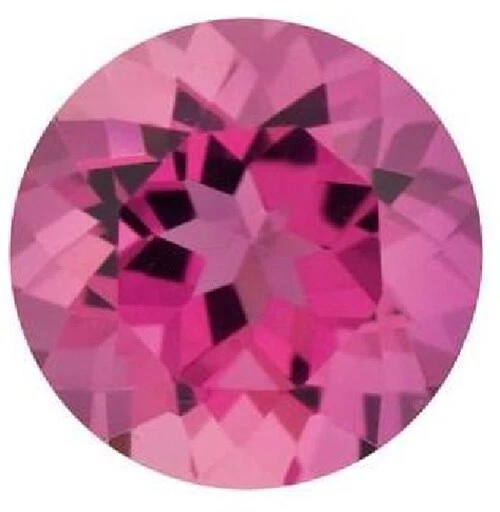 Natural Fine Rich Intense Pink Tourmaline - Round - Sri Lanka - AAA Grade - Image 1 of 1