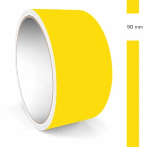 Zierstreifen 50mm 10 Meter Gelb Matt RAL 1021 Auto Boot Motorrad Wohnmobil WoWa - Bild 1 von 5
