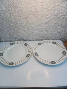 Piatti Alfred Meakin Vintage Modello Partenone Glo Bianco X2 Misura 10 Pollici - Foto 1 di 2
