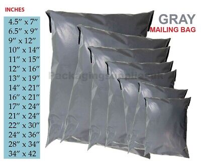 Strong Mailing Bags Grey Poly Postal Parcel Postage Mailer Bags ,Opaque  ,Cheap • 1.19£