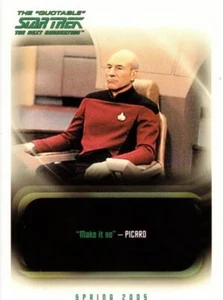 Tarjeta promocional Quotable Star Trek Next Generation (TV SHOW) P1 - Imagen 1 de 1