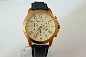 Reloj cronógrafo para hombre Fossil esfera beige esfera beige de gran tamaño FS4991IE - Imagen 1 de 5