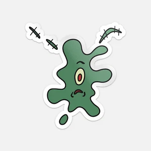 Besprüht Plankton Auto Stoßstange Vinyl Aufkleber Aufkleber - Bild 1 von 1