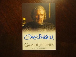 Game of Thrones The Complete Series Volume 2 CLIVE RUSSELL Full Bleed Autograph