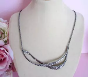 Collana gemellata incrostata cristallo Alexis Bittar Miss Havisham nuova - Foto 1 di 4