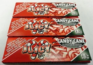 3 Packungen Zuckerstangengeschmack Juicy Jay's 1 1/4 Packungen mit kostenlosem Versand - Bild 1 von 1