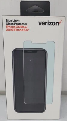 Protector de pantalla de vidrio Verizon para iPhone XS Max luz azul protección Retina Foto 1 de 4