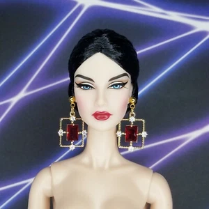 Fashion Royalty NuFace Poppy Parker Integrity Toys Jewelry Accessories Earrings - Picture 1 of 2