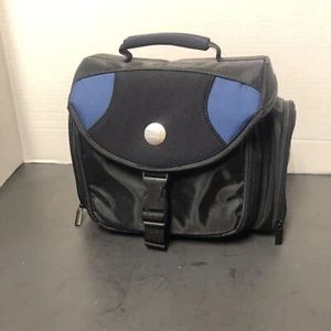 DELL Zubehörtasche Kameratasche mit Trageriemen ca. 10" breit schwarz und blau NEU - Bild 1 von 10