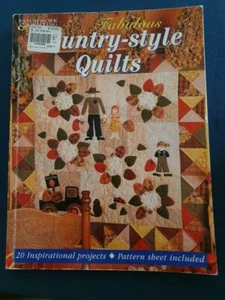 Country Style Quilts 20 Projects Pattern Sheet Included preowned - Imagen 1 de 2