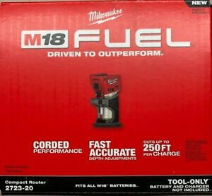 Milwaukee 2723-20 M18 Fuel Compact cordless Router (bare tool) 