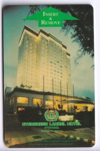 CARTE / CARD  HOTEL CLE KEY .. MALAYSIE PENANG EVERGREEN LAUREL MAGNETIQUE - Picture 1 of 2