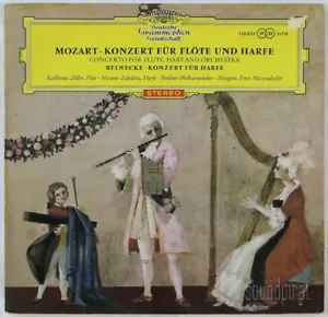 ZABALETA MARZENDORFER MOZART FLÖTE & HARFE DGG ROT STEREO TULPE SLPM 138853 SEHR GUTER ZUSTAND + - Bild 1 von 3