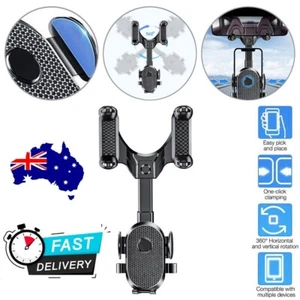 360° Rotatable And Retractable Car Phone Holder Rearview Mirror OD - Picture 1 of 13