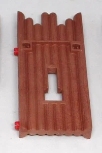Playmobil System X Wand Palisade Holz Mauer + 2 rote Verbinder Fort 3023 - Picture 1 of 1